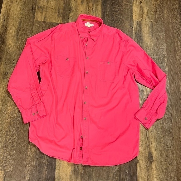 The Territory Ahead button down shirt Mens size XXLT‎ pink vintage fit casual - Picture 1 of 4